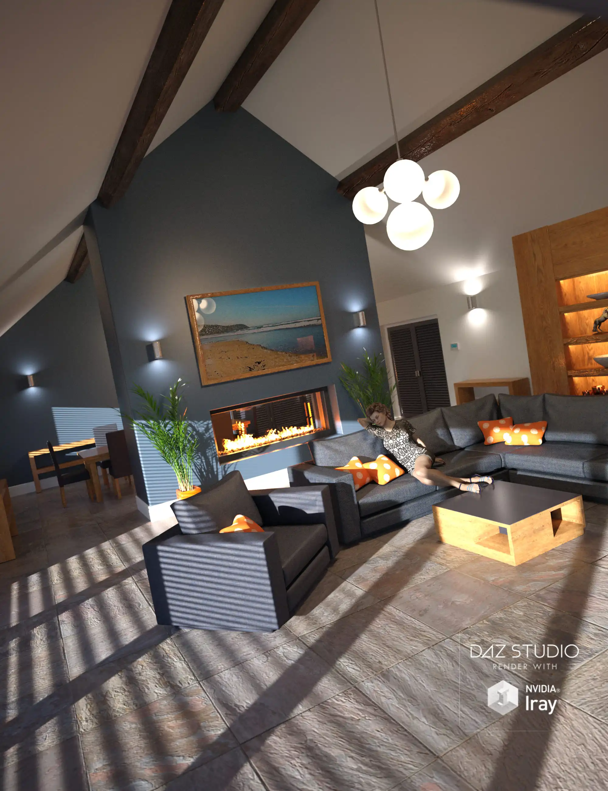 Modern Barn Conversion Interior_DAZ3DDL
