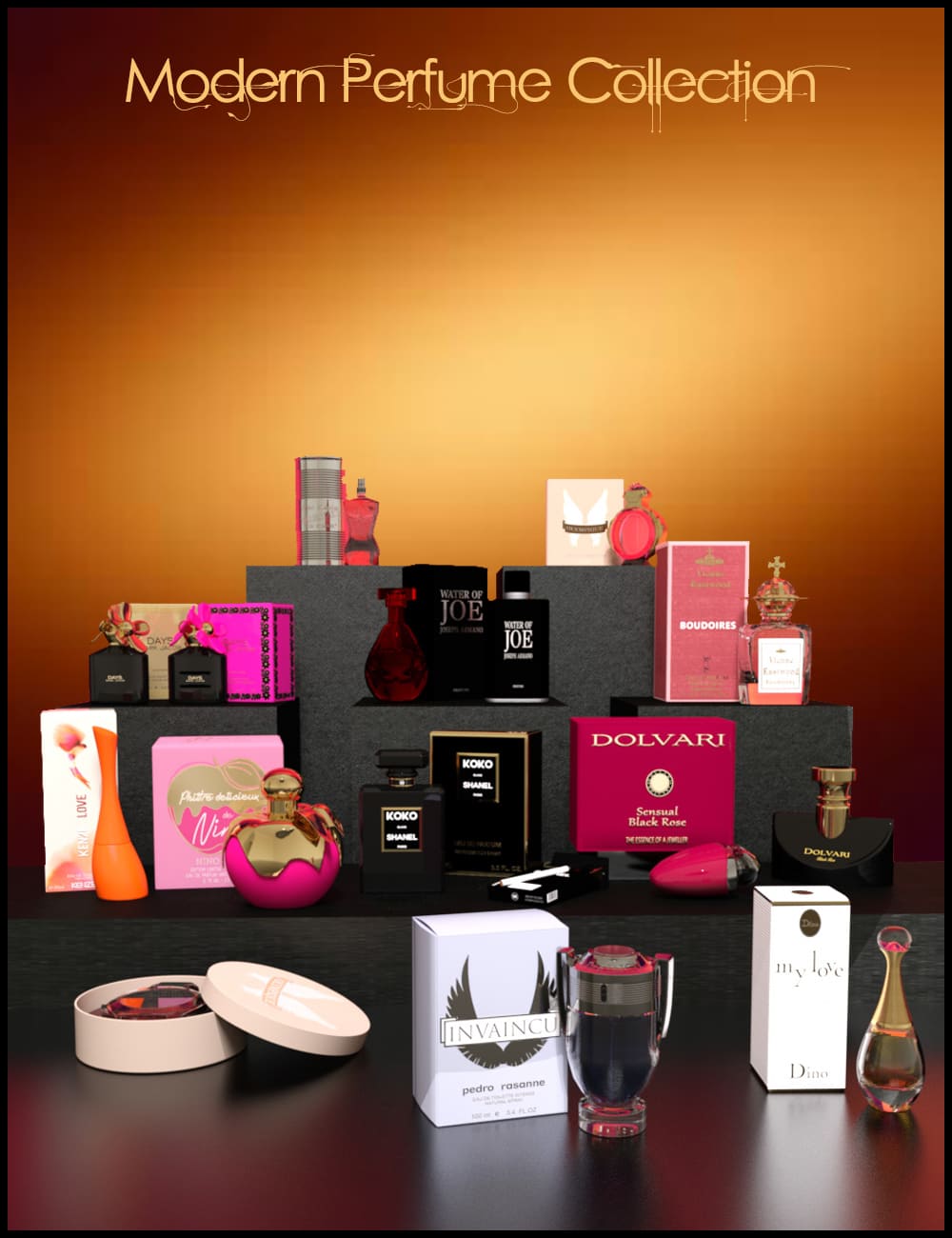 Modern Perfume Collection_DAZ3D下载站