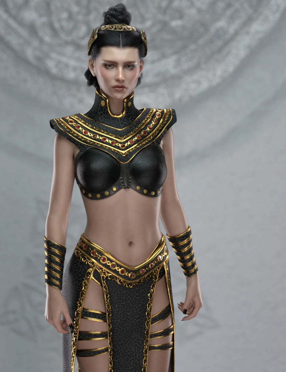 The Night Queen Outfit for Genesis 8 Female(s)_DAZ3D下载站