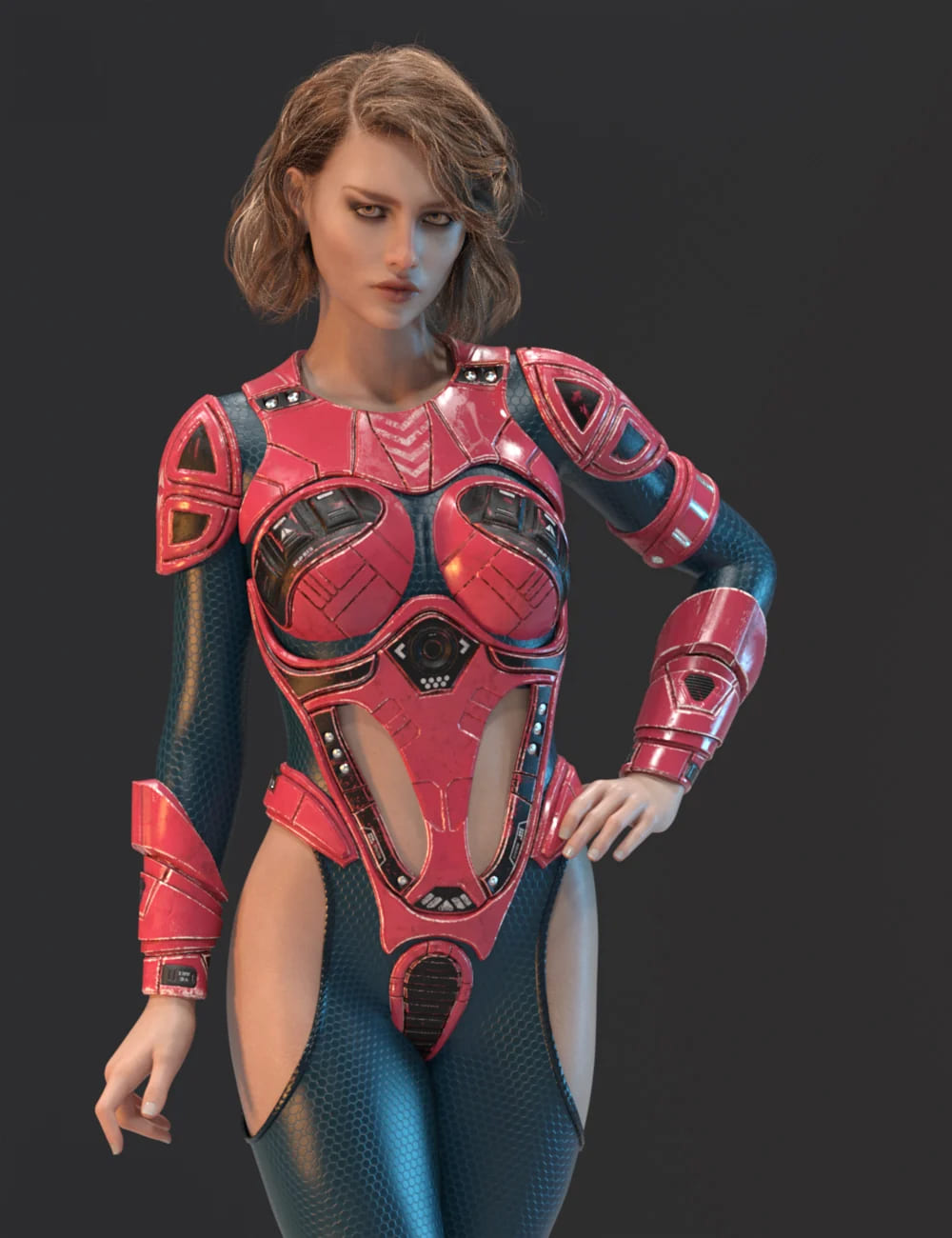 Sci-fi Suit for Genesis 8 Females_DAZ3D下载站