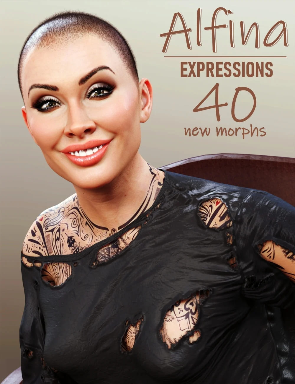 Alfina Expressions for Genesis 8 and 8.1 Female_DAZ3D下载站