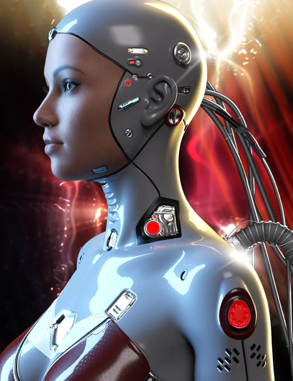Athena HD Cyborg for Genesis 8.1 Female_DAZ3D下载站