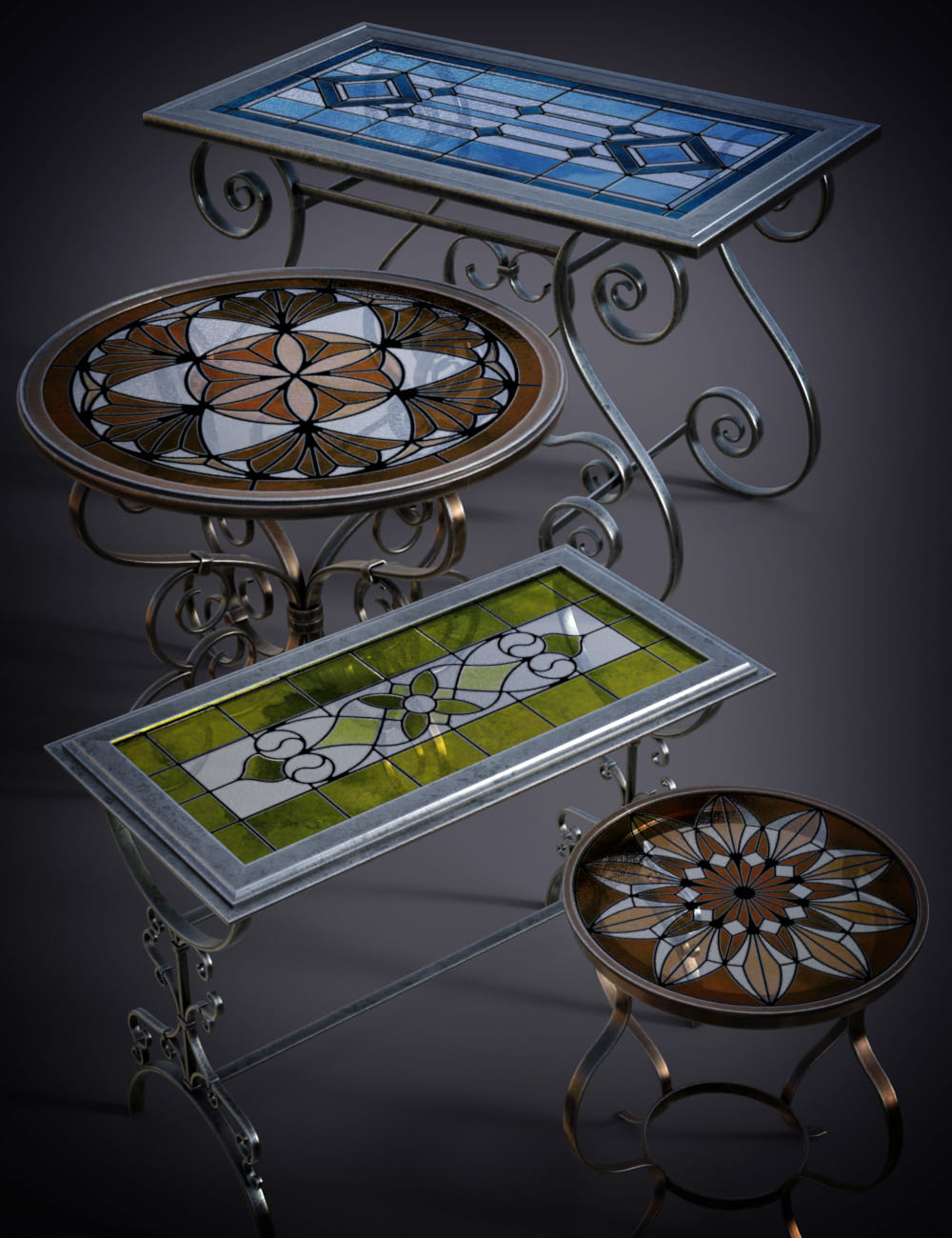 B.E.T.T.Y. Stained Glass Tables_DAZ3DDL