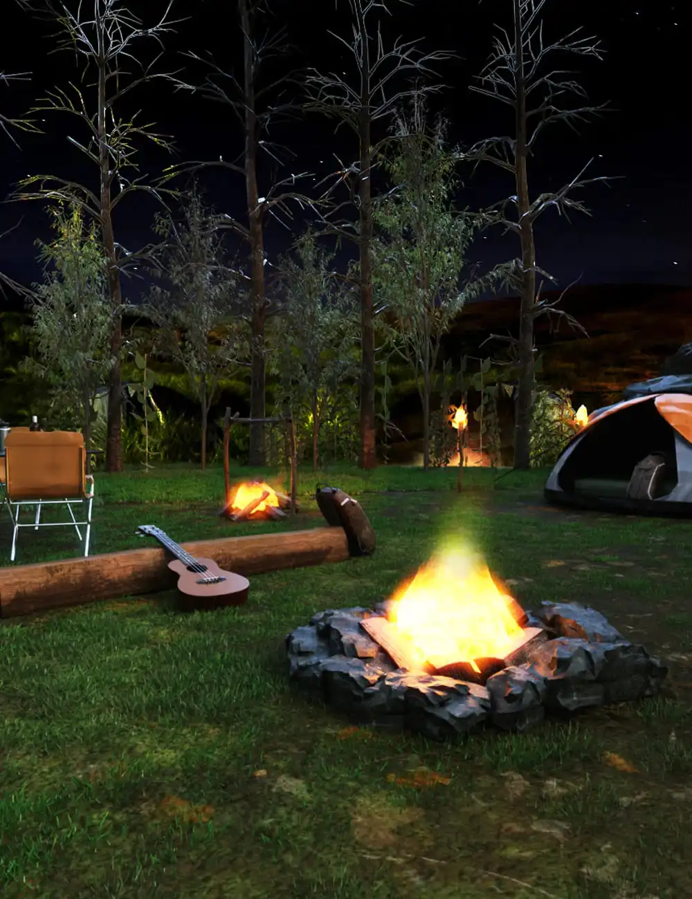 Camping Site_DAZ3D下载站