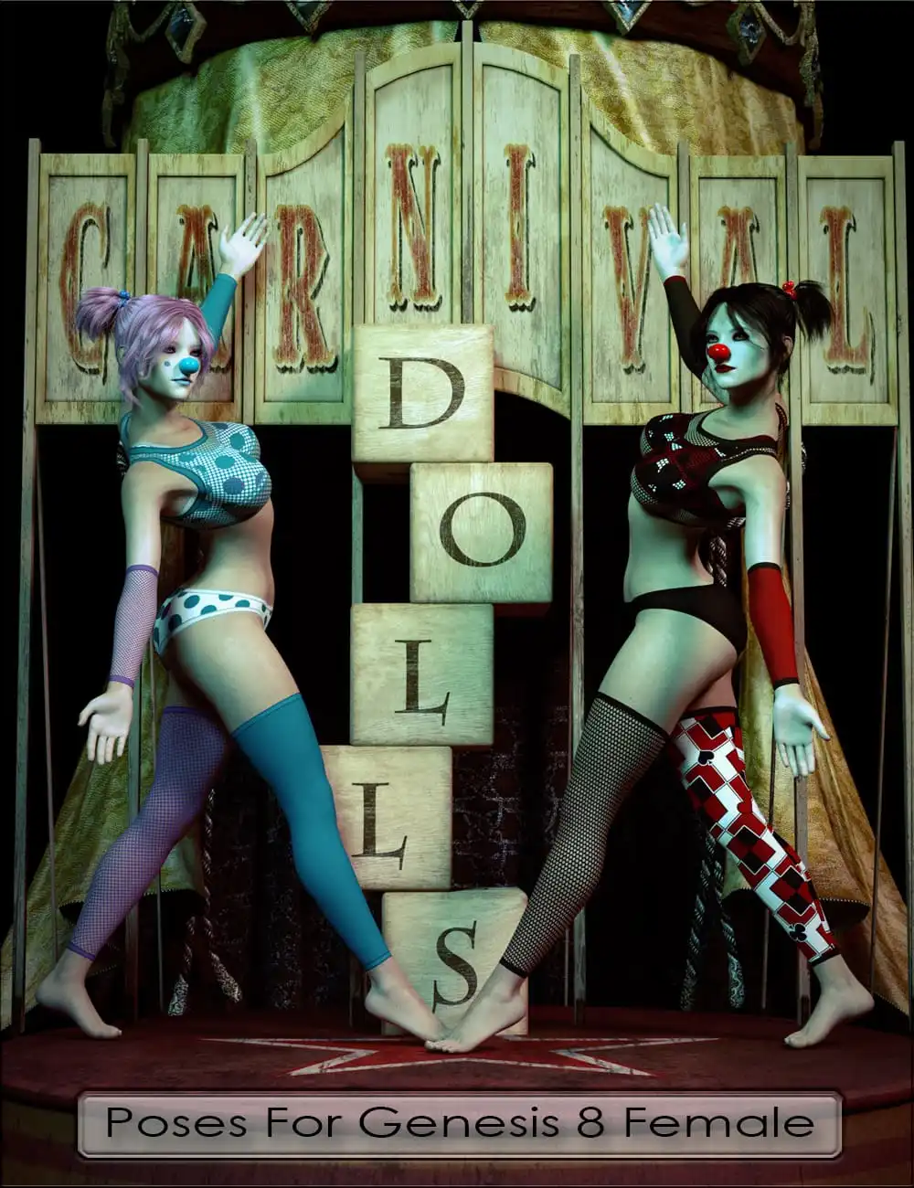 Carnival Dolls Poses for Genesis 8 Female_DAZ3DDL