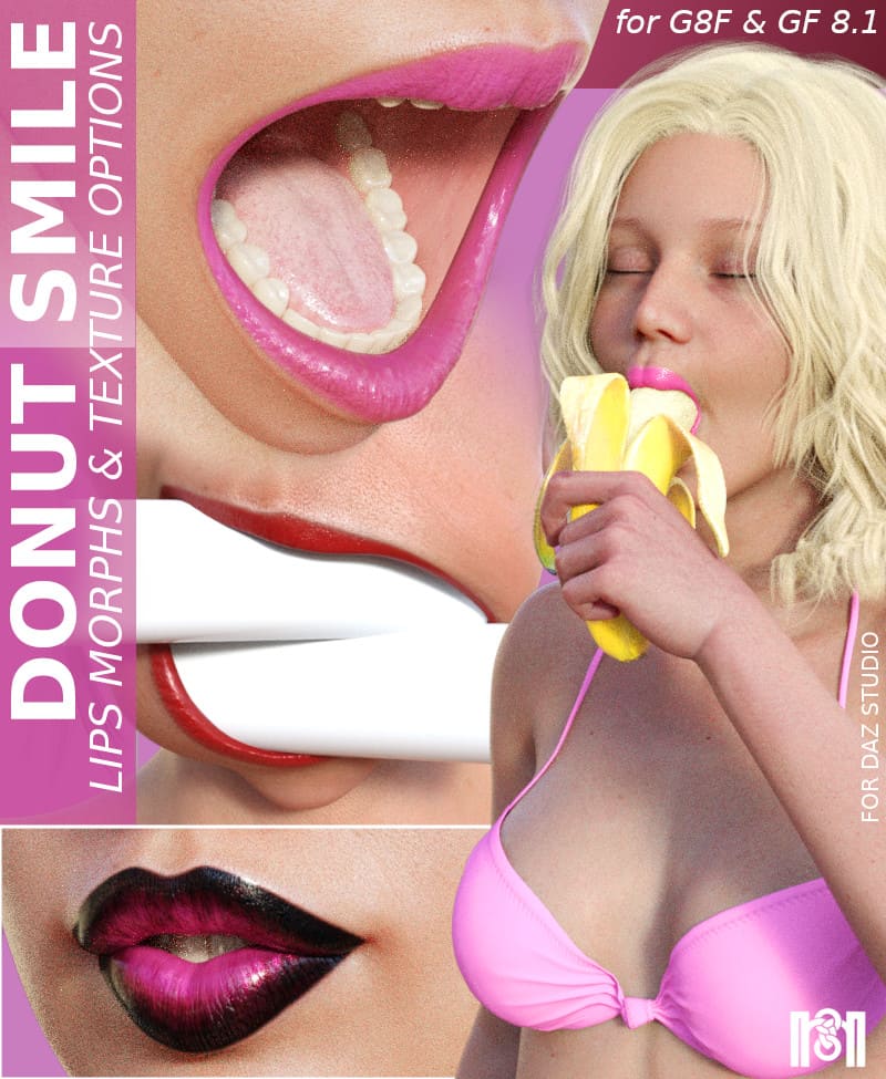 Donut Smile for G8F and GF8.1_DAZ3D下载站