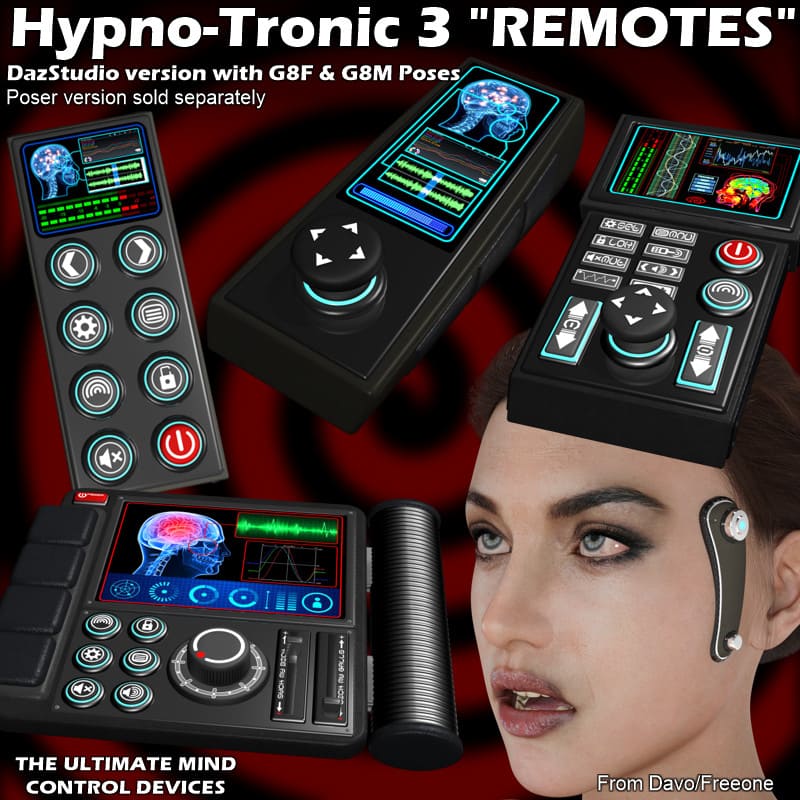 Hypno-Tronic 3″ – Remote Controls For DazStudio_DAZ3DDL