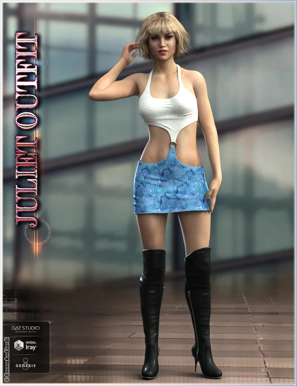 Juliet Outfit for Genesis 8 Female(s)_DAZ3D下载站
