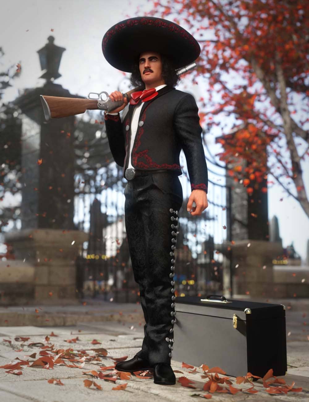 Mariachi Outfit for Genesis 8 and 8.1 Males_DAZ3DDL