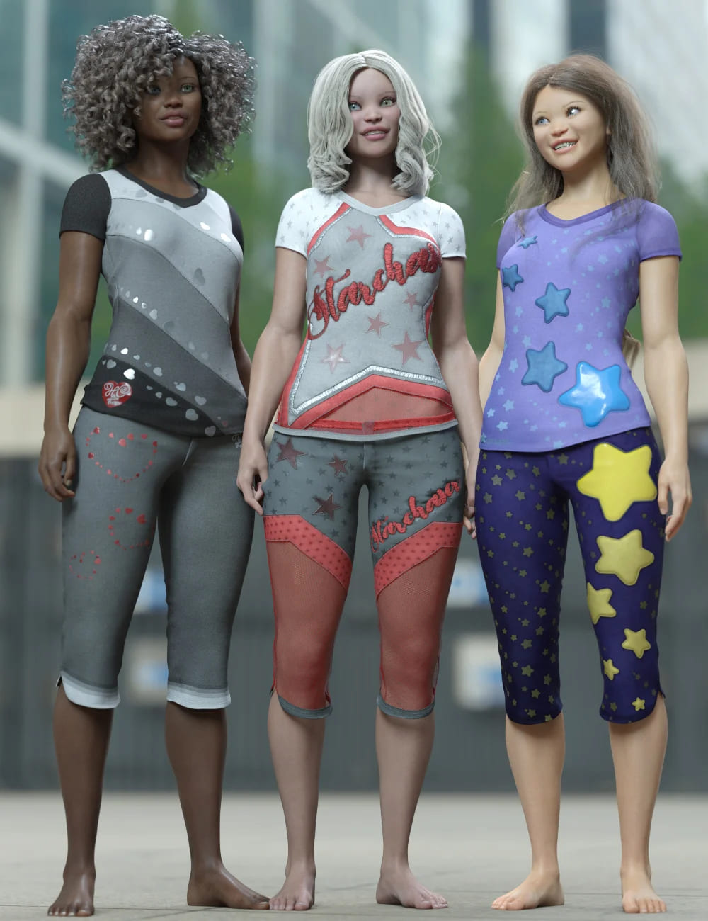 Playful Styles for Everyday 2 Clothes and Poses Texture Add-on_DAZ3D下载站