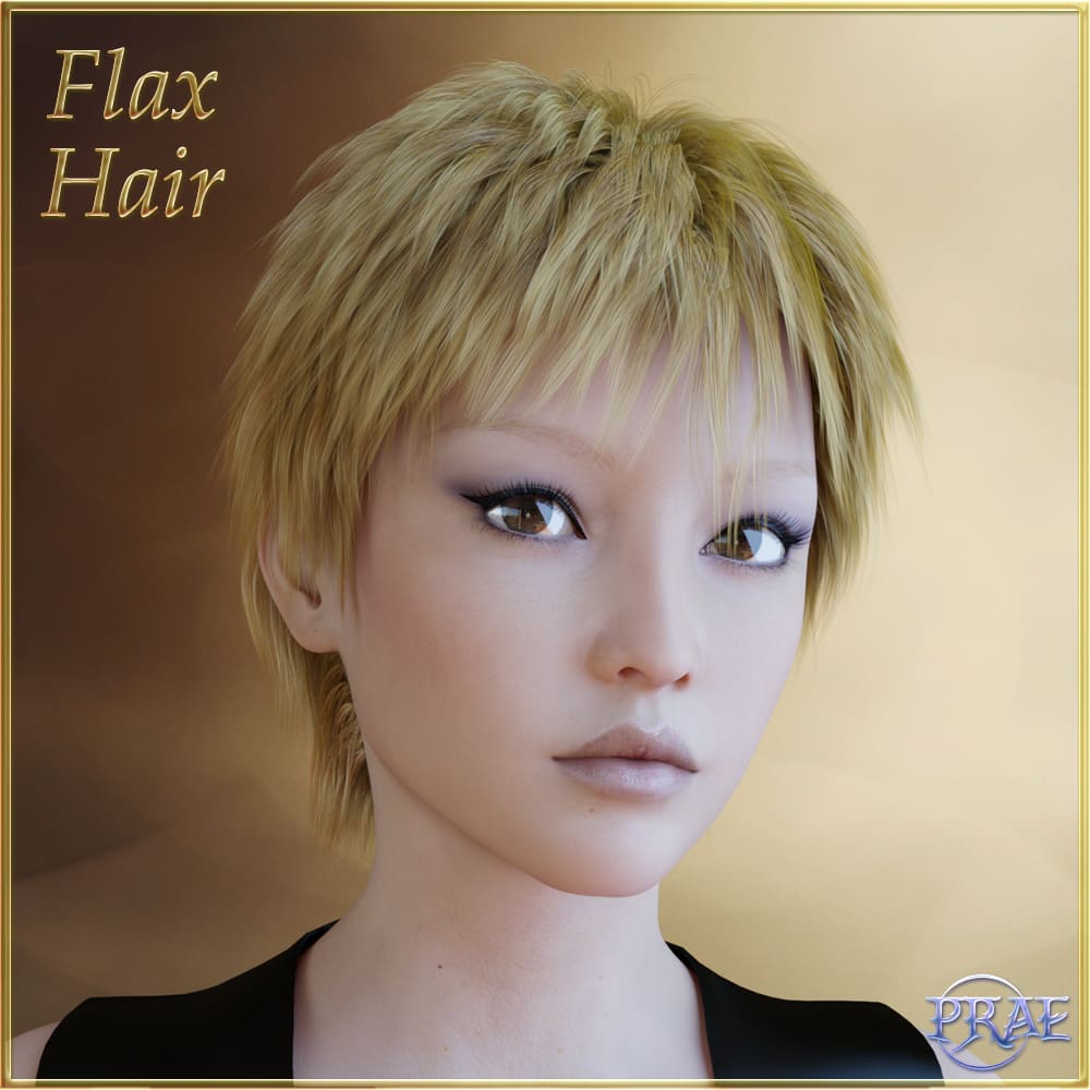 Prae-Flax Hair For G3_DAZ3D下载站