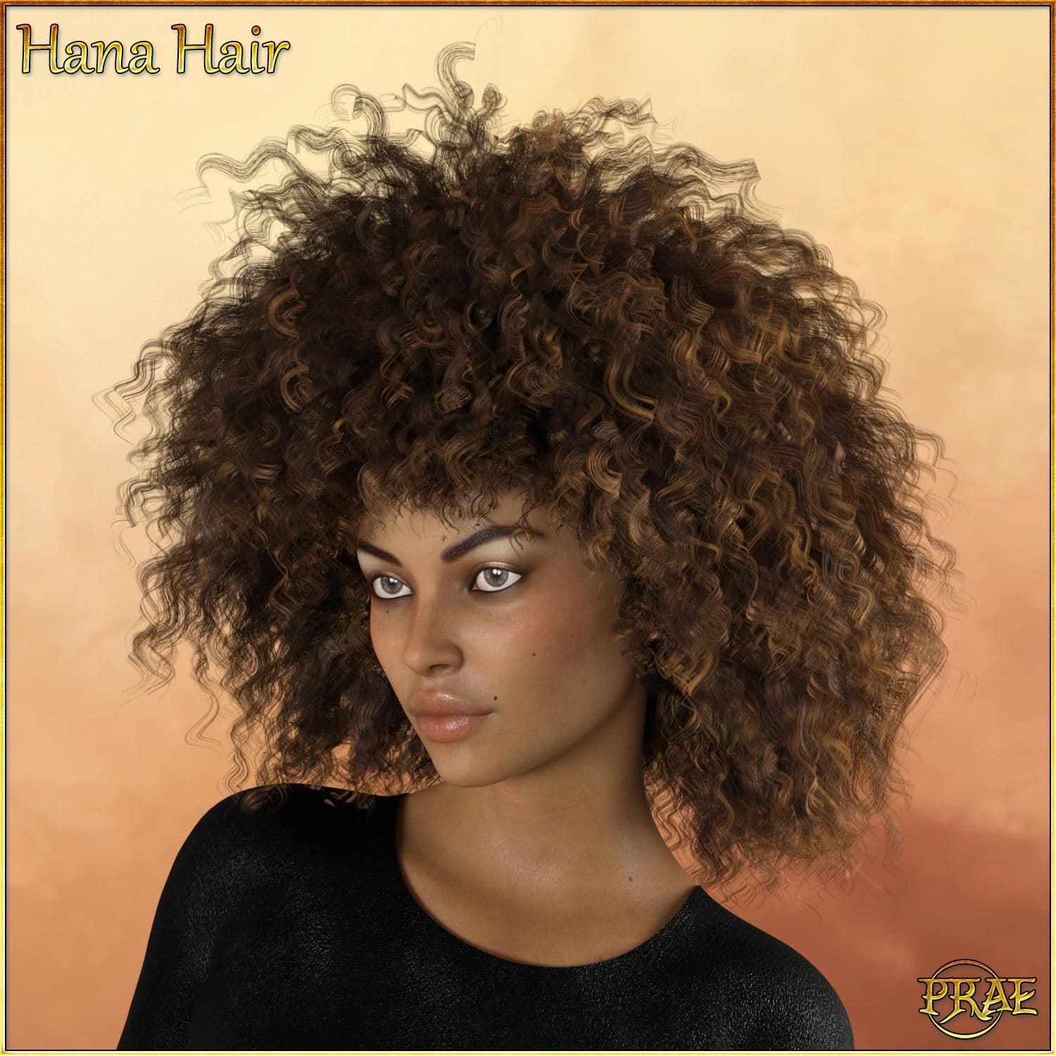 Prae-Hana Hair G8 Daz_DAZ3D下载站