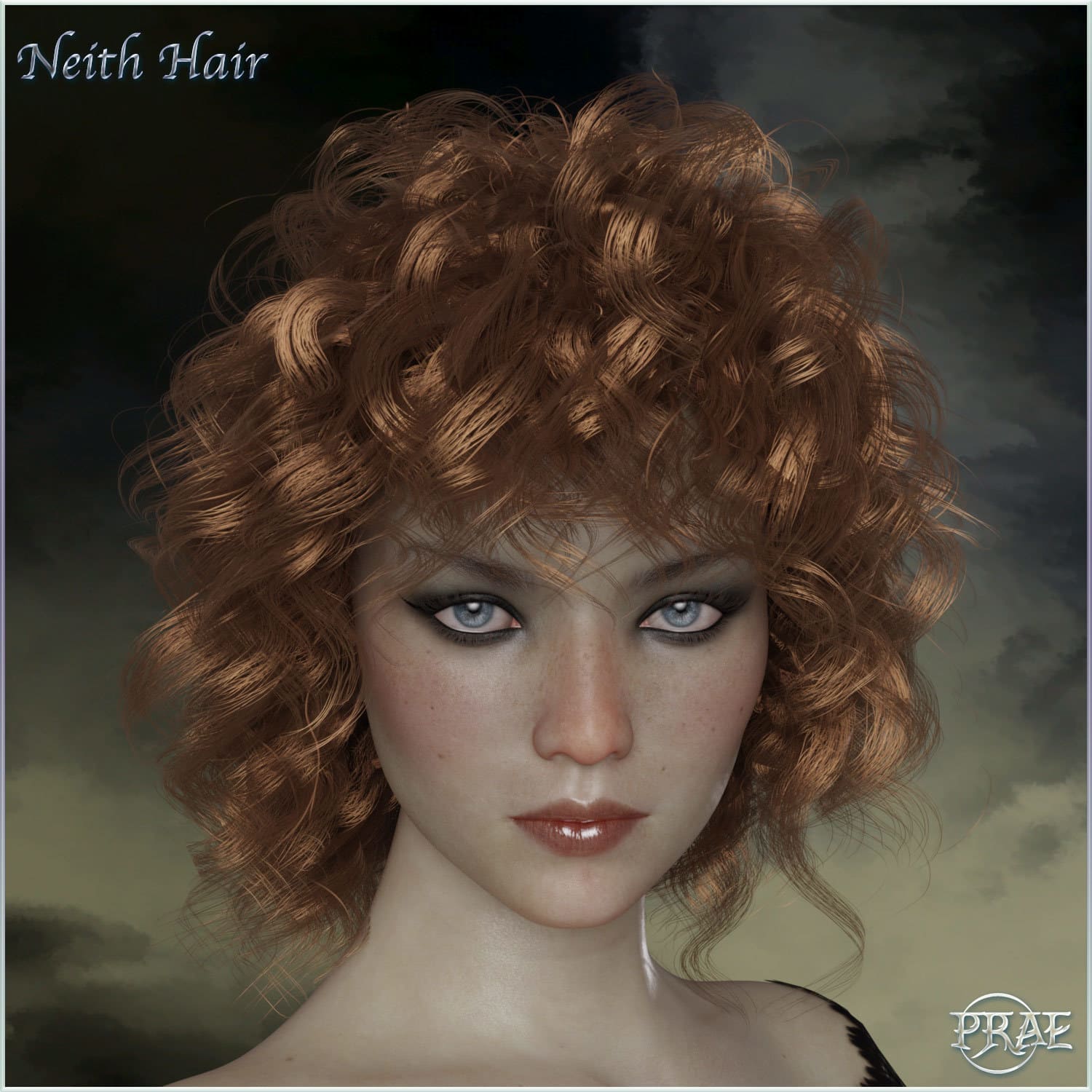 Prae-Neith Hair For G3 G8 Daz_DAZ3D下载站