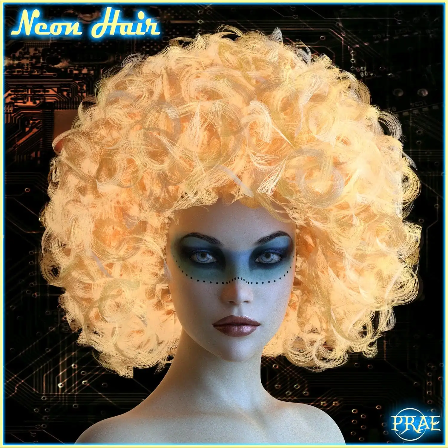 Prae-Neon Hair G3 G8 Daz_DAZ3DDL