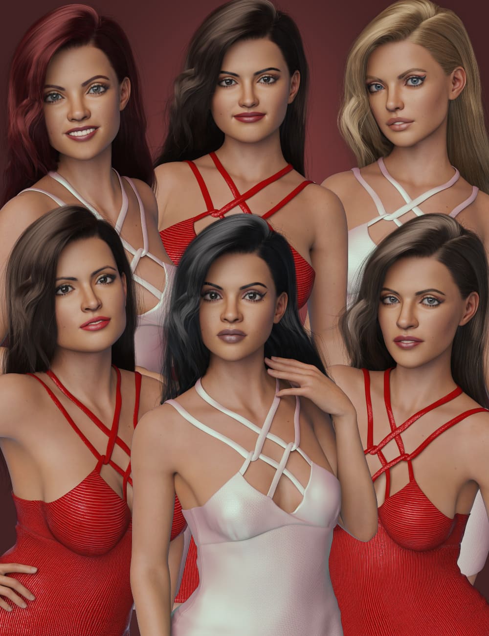 Real Faces and Bodies for Rosa Maria 8.1_DAZ3D下载站