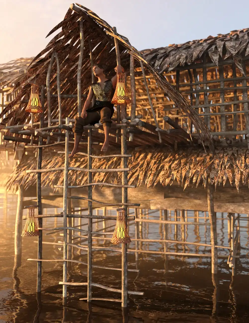 Reed Huts 1_DAZ3DDL