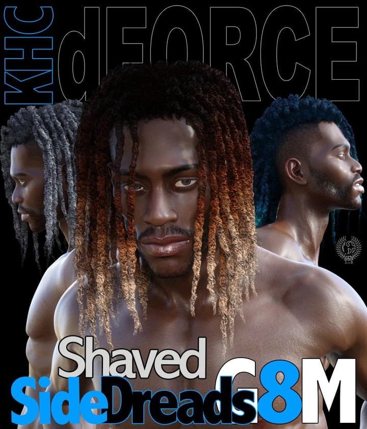 Shaved Side Dreads G8M_DAZ3D下载站