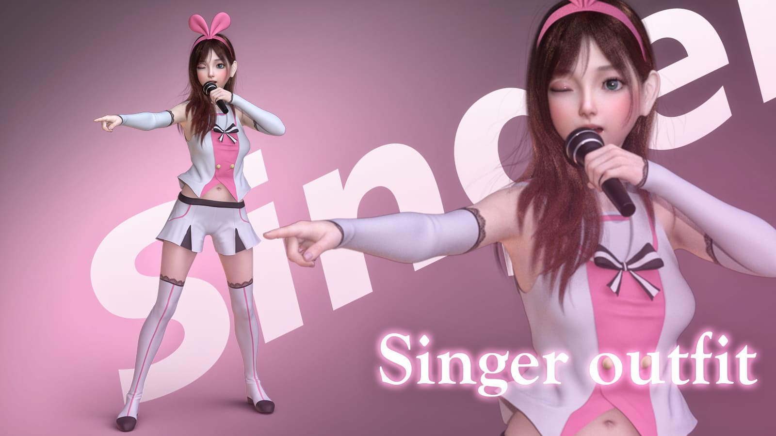 Singer outfit for G8F_DAZ3D下载站
