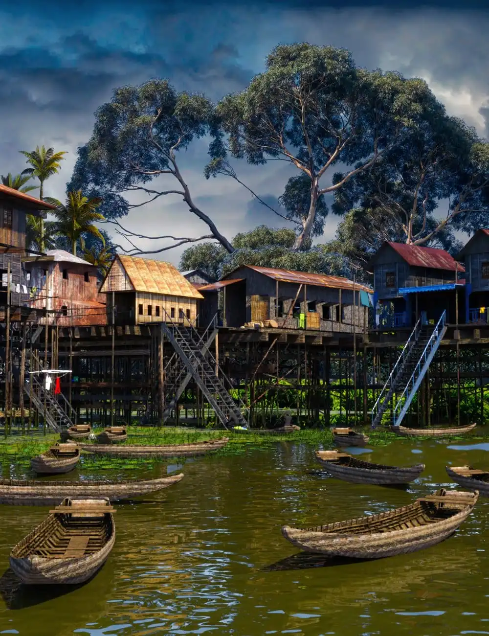 Stilt Houses_DAZ3DDL