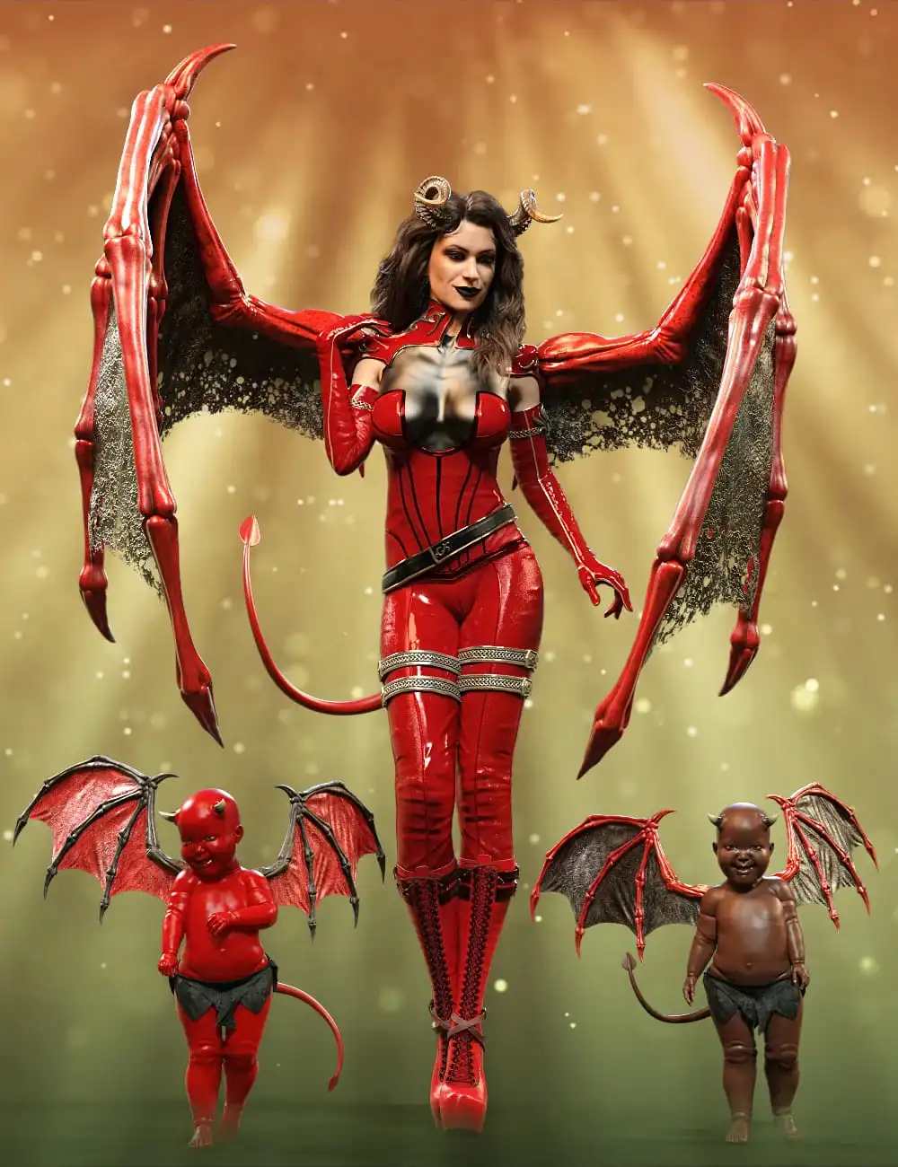 Succubus Wings Texture Expansion_DAZ3DDL
