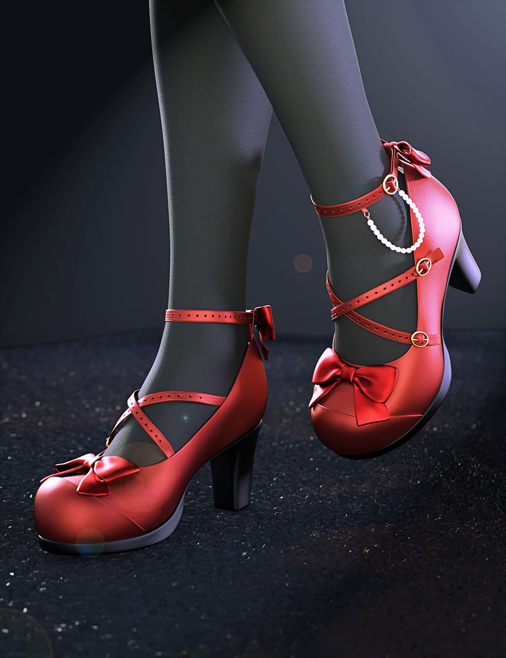 Sue Yee Cute High Heels for Genesis 8 and 8.1 Females_DAZ3D下载站