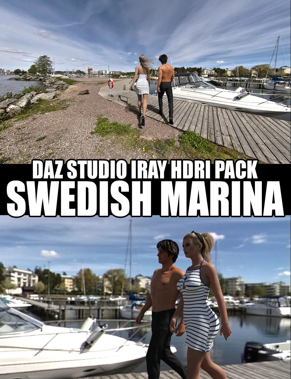 Swedish Marina – DAZ Studio Iray HDRI Pack_DAZ3D下载站