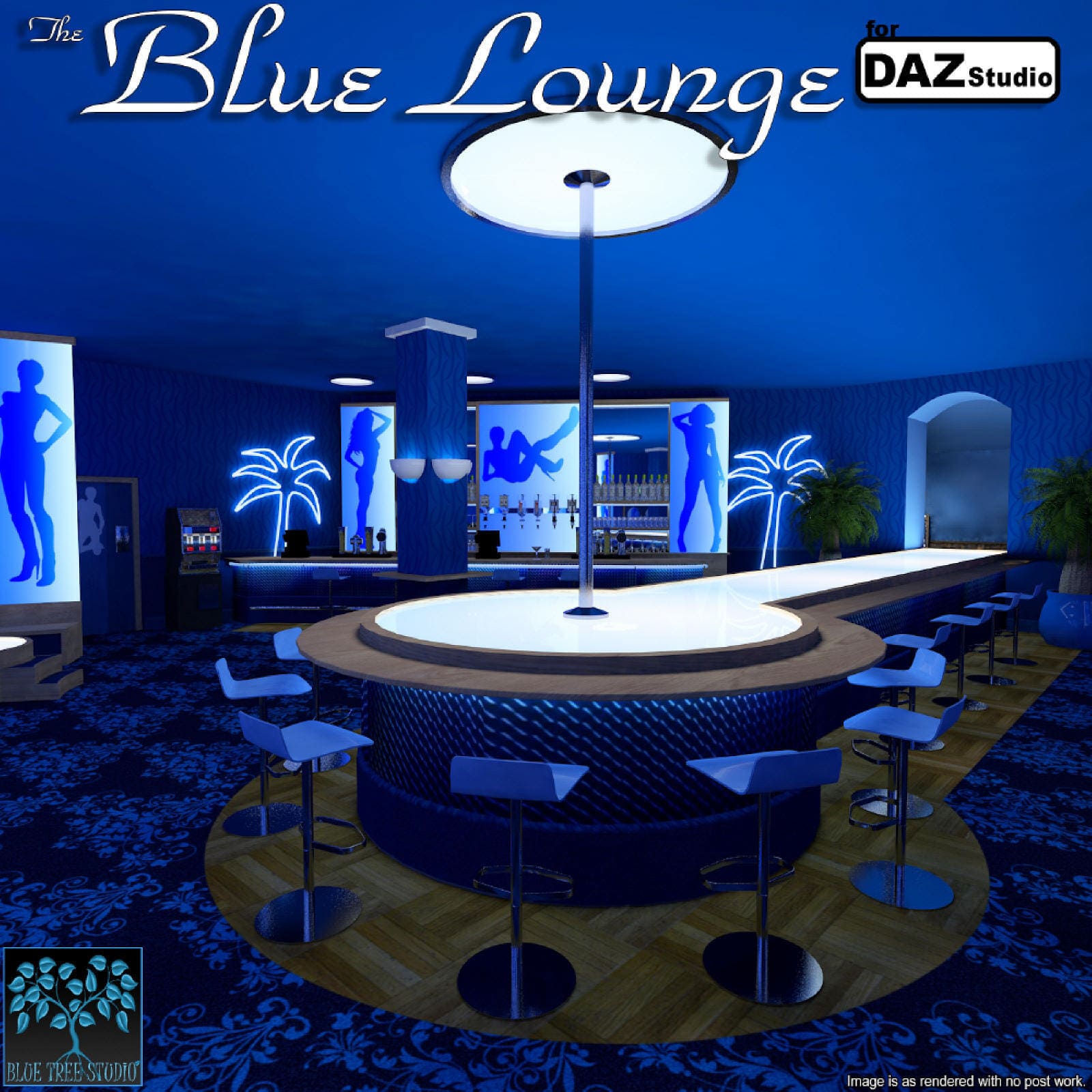 The Blue Lounge for Daz_DAZ3D下载站