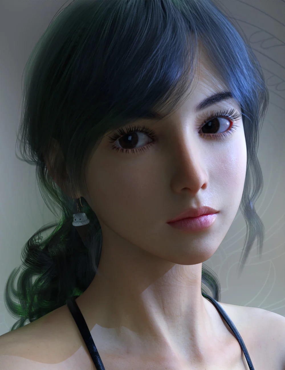 Vo Xiao Hua HD and Hair for Genesis 8.1 Female_DAZ3D下载站