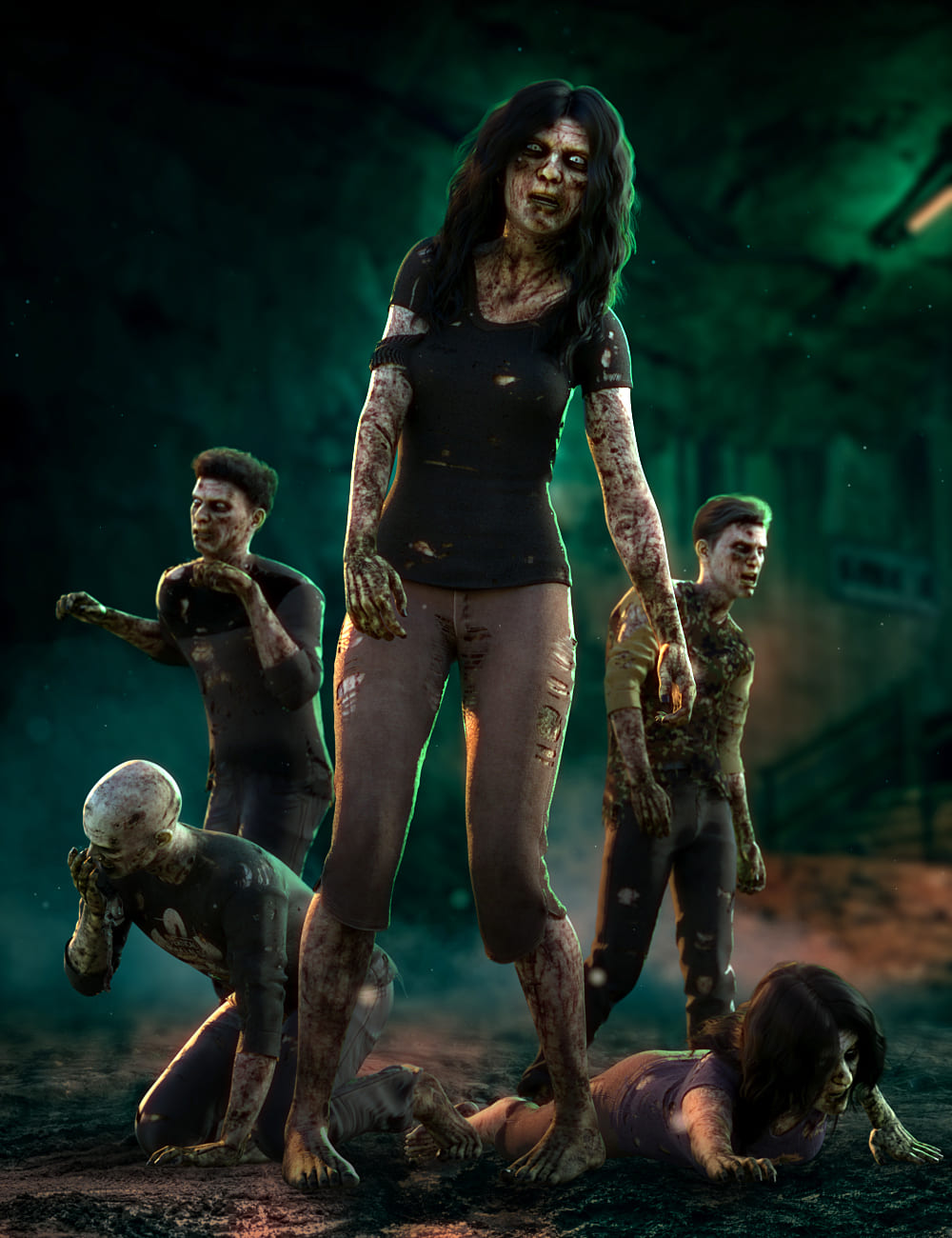 Zombie Animations for Genesis 8.1 Male and Genesis 8.1 Female_DAZ3DDL