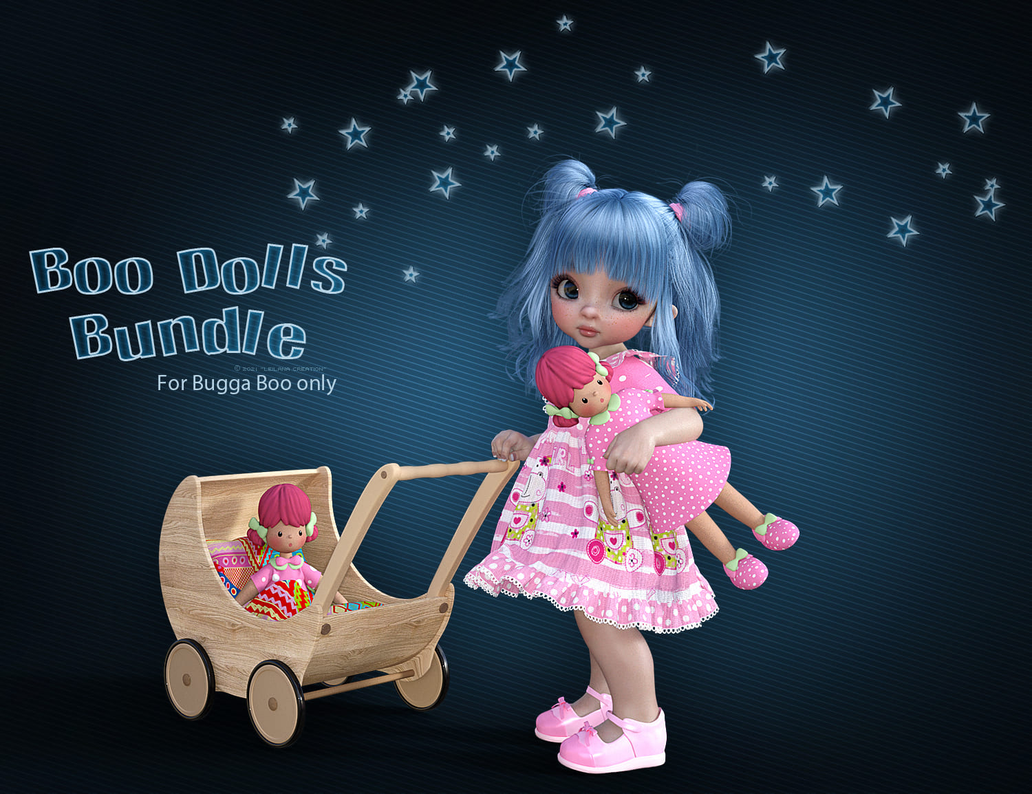 Boo Dolls Bundle_DAZ3D下载站