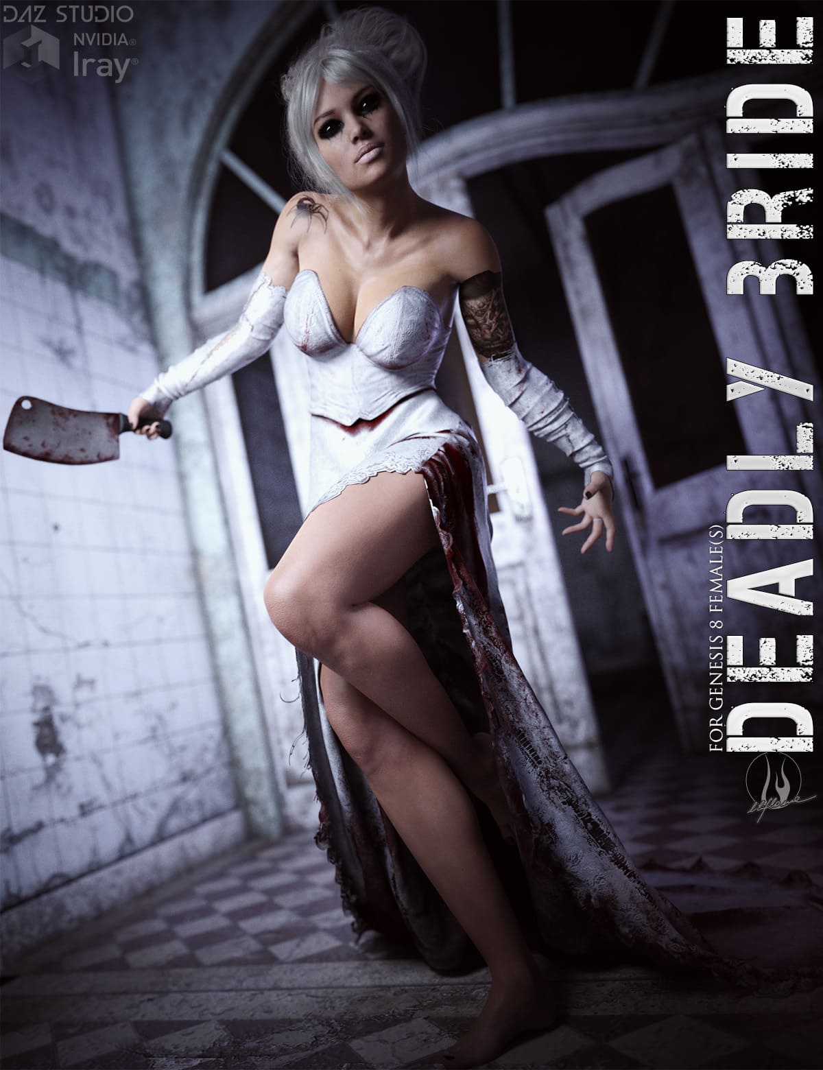 dForce Deadly Bride for Genesis 8 Females_DAZ3D下载站