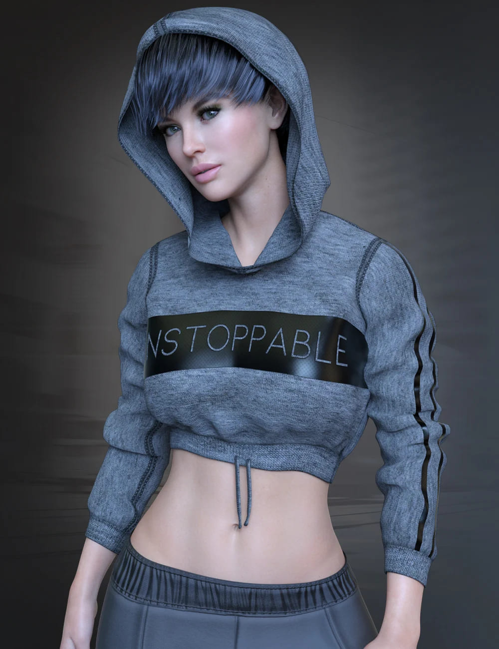 dForce X-Fashion Urban Outfit for Genesis 8 and 8.1 Females_DAZ3D下载站