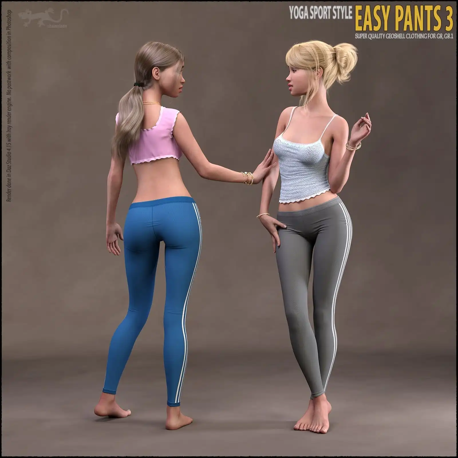 Easy Pants 3 for Genesis 8 and 8.1_DAZ3D下载站