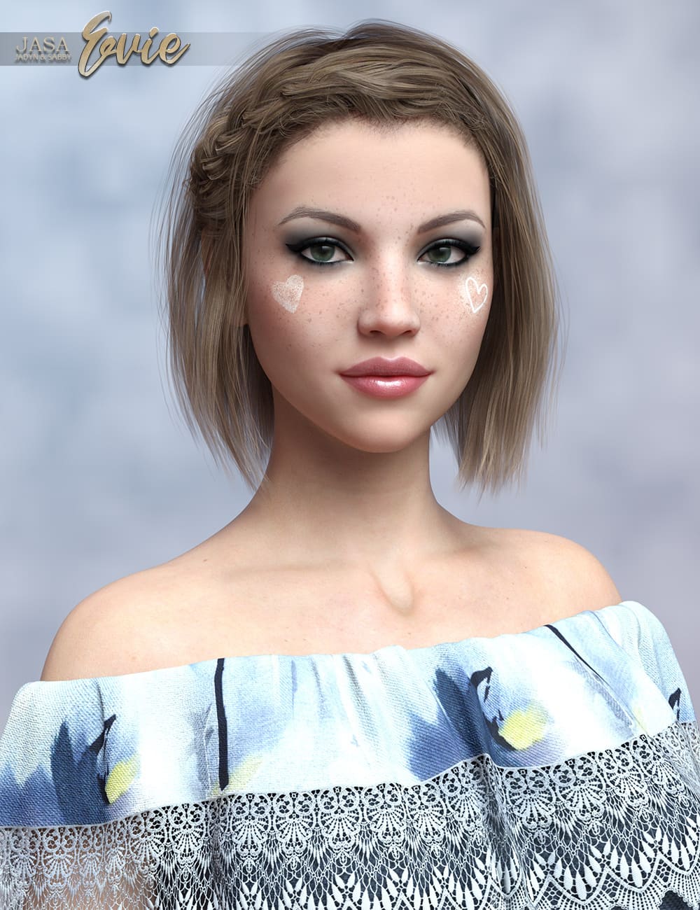 JASA Evie for Genesis 8 and 8.1_DAZ3D下载站