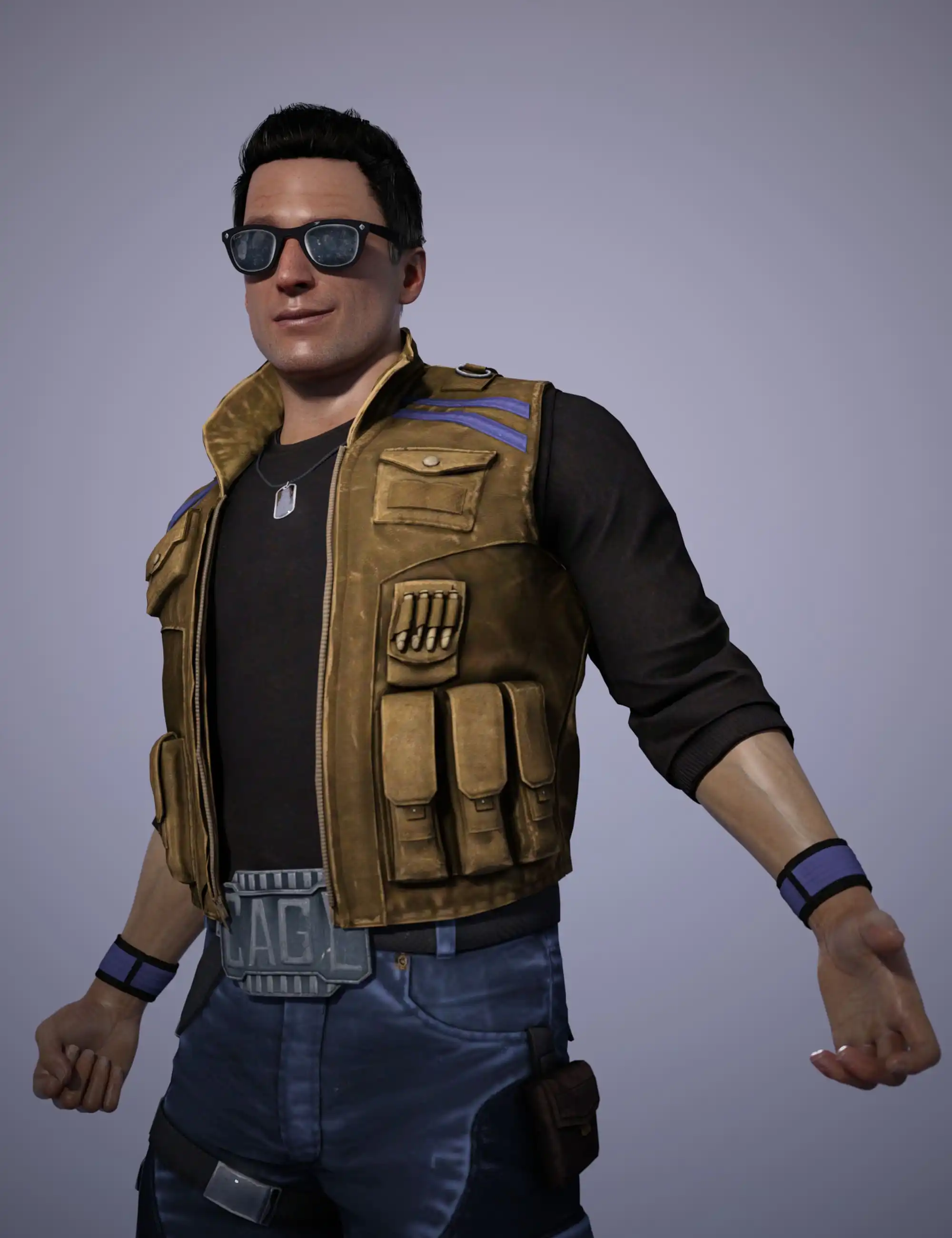 Johnny Cage | Mortal Kombat 11_DAZ3D下载站