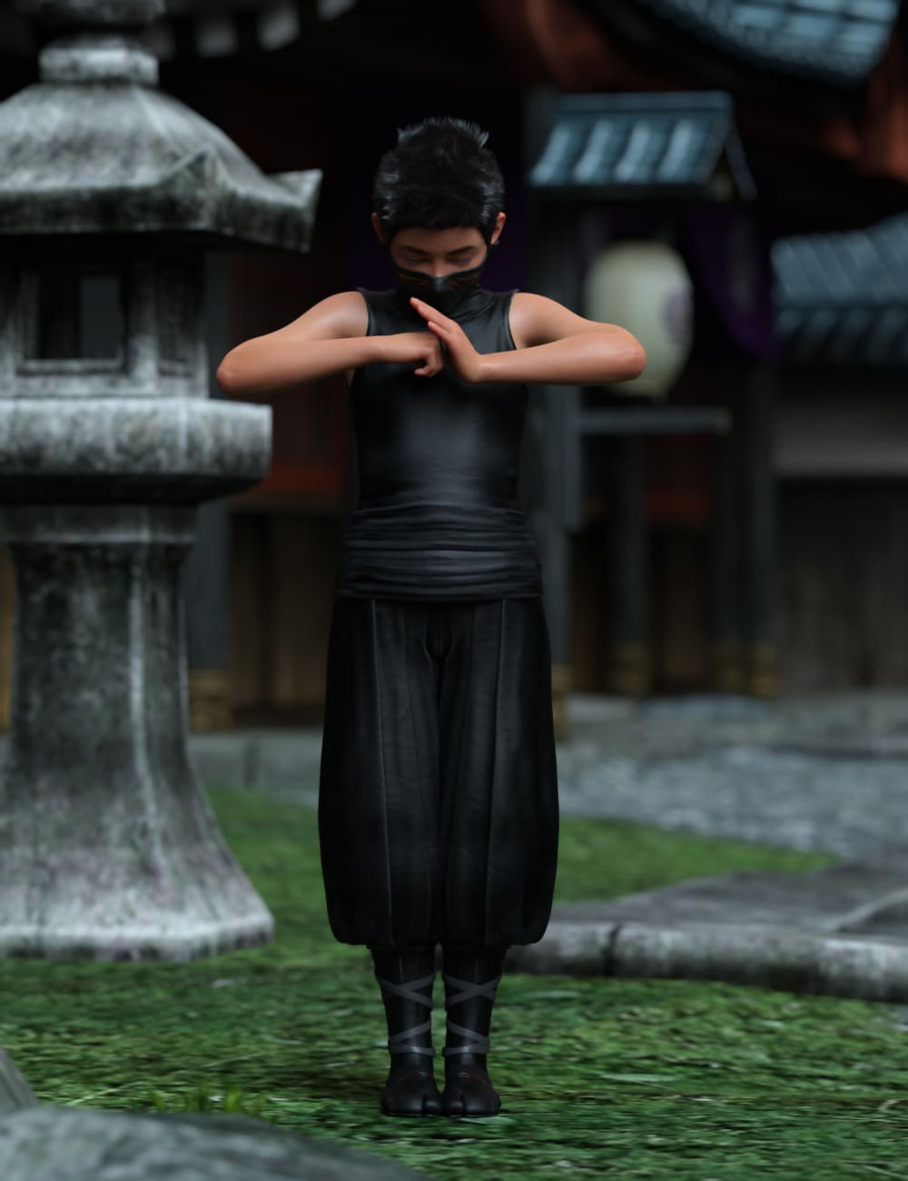 Little Ninja Poses for Kayden HD 8.1_DAZ3D下载站