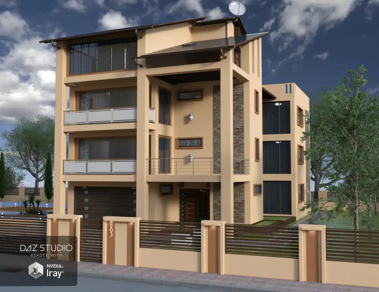 Modern House 2_DAZ3DDL