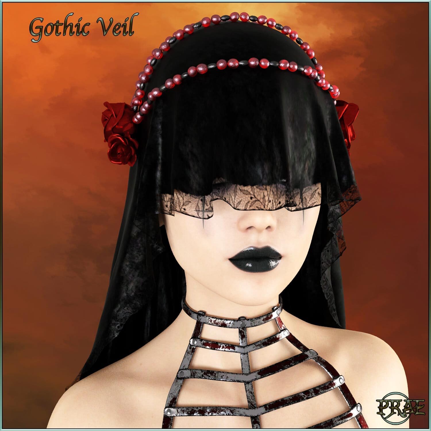 Prae-Gothic Veil For G8F Daz_DAZ3DDL