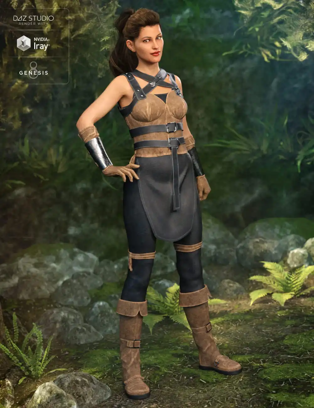 Rebel Rogue Outfit for Genesis 8 Female(s)_DAZ3DDL
