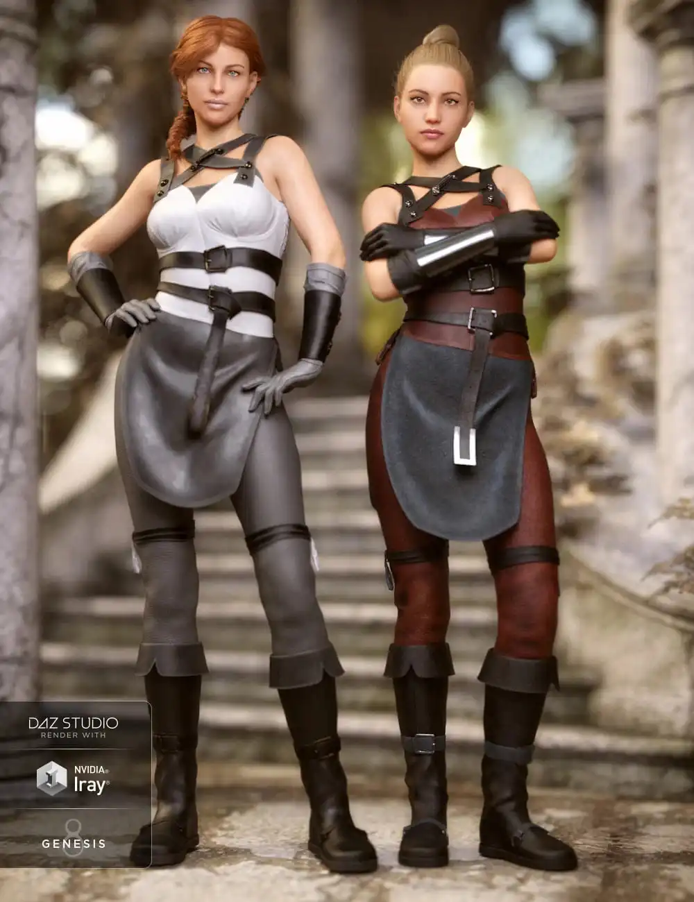 Rebel Rogue Outfit Textures_DAZ3DDL