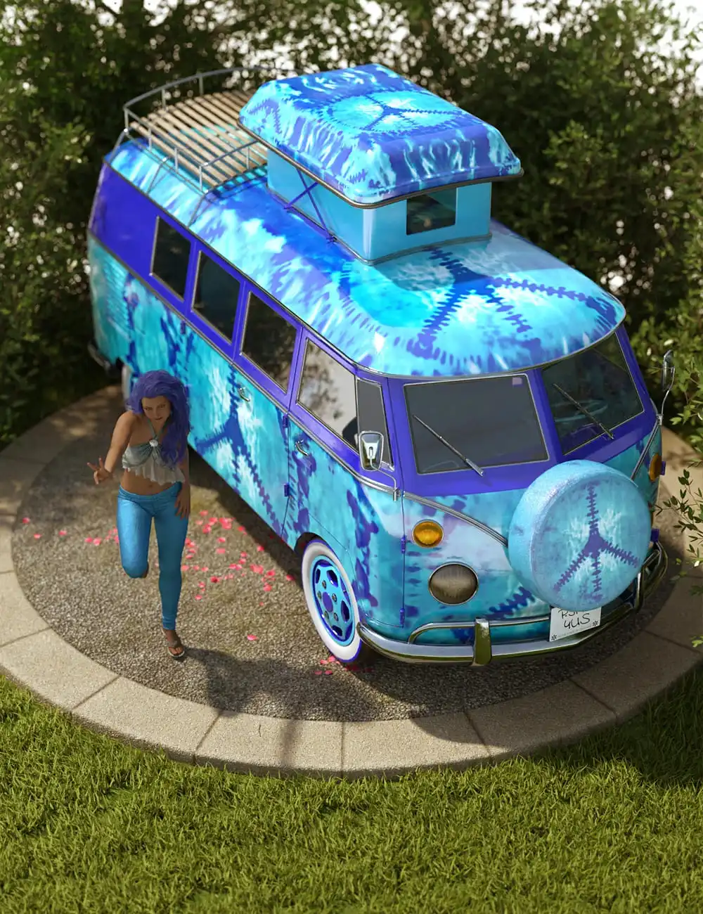 Retro Camper Van_DAZ3D下载站