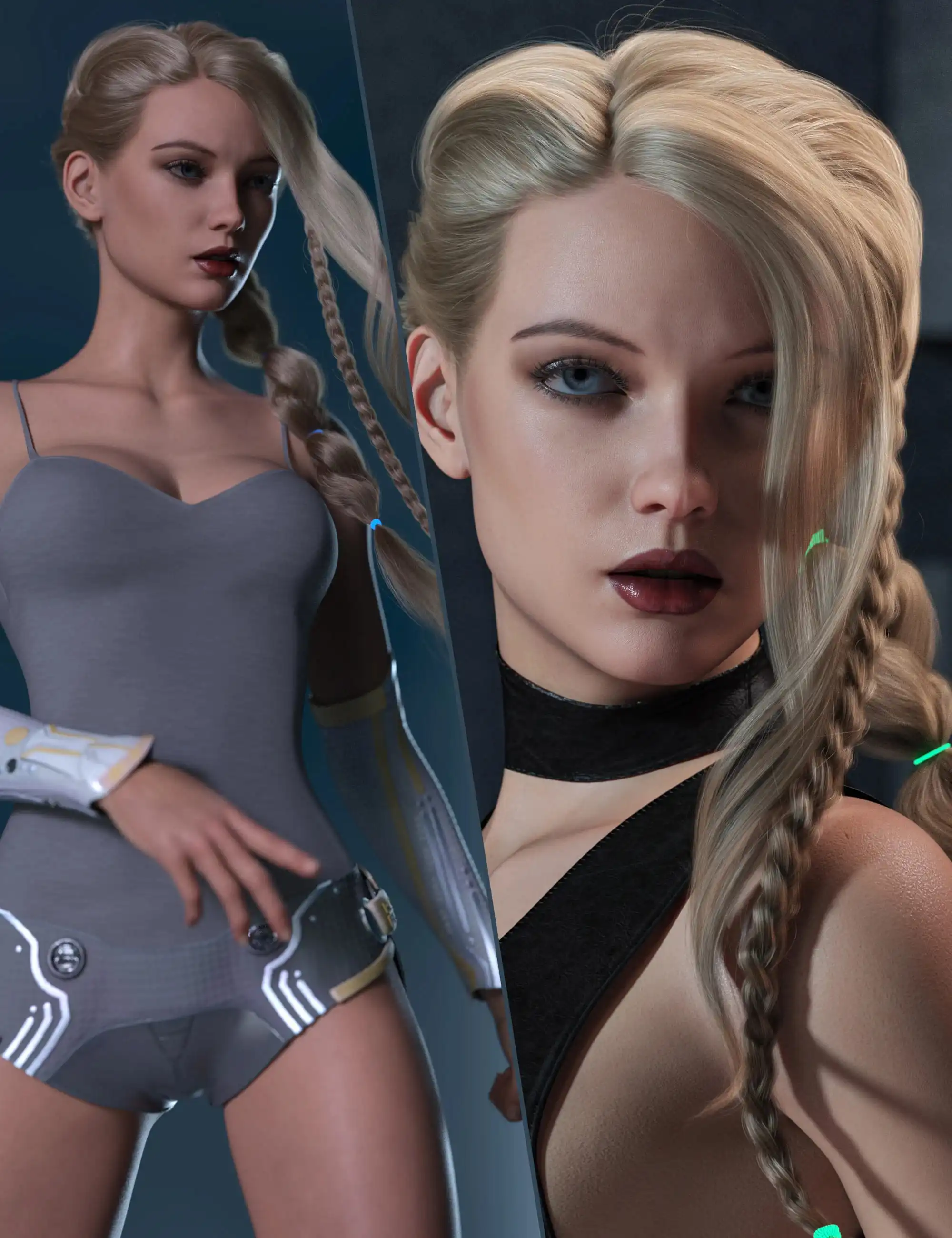 RY Xara Character, Hair, and Render Bundle_DAZ3DDL