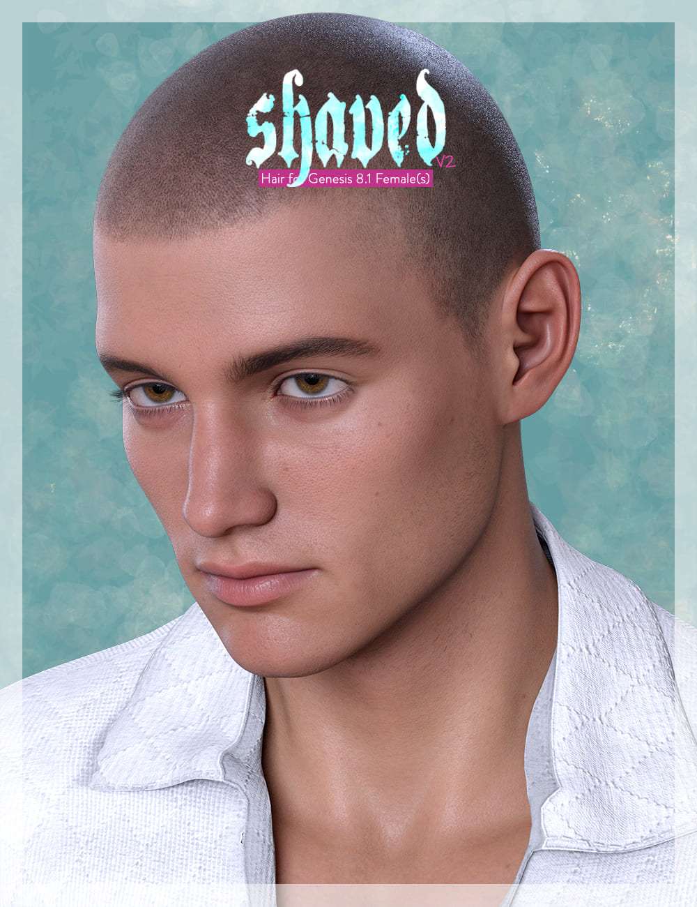 Shaved Hair V2 for Genesis 8.1 Males_DAZ3D下载站