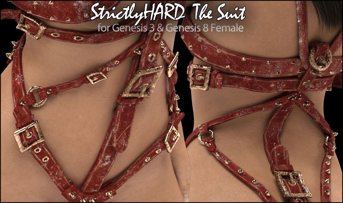 StrictlyHARD The Suit for G3F And G8F_DAZ3D下载站