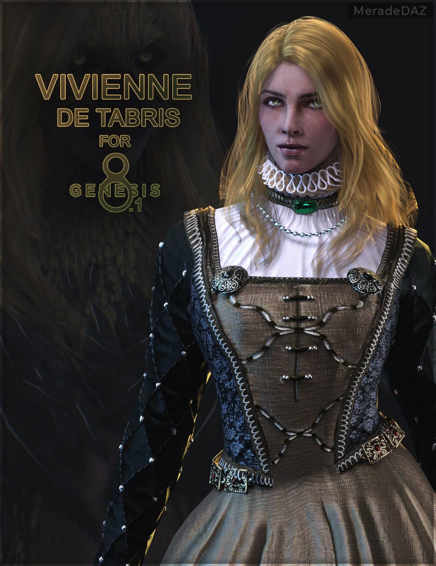 Vivienne De Tabris For Genesis 8 and 8.1 Female_DAZ3D下载站