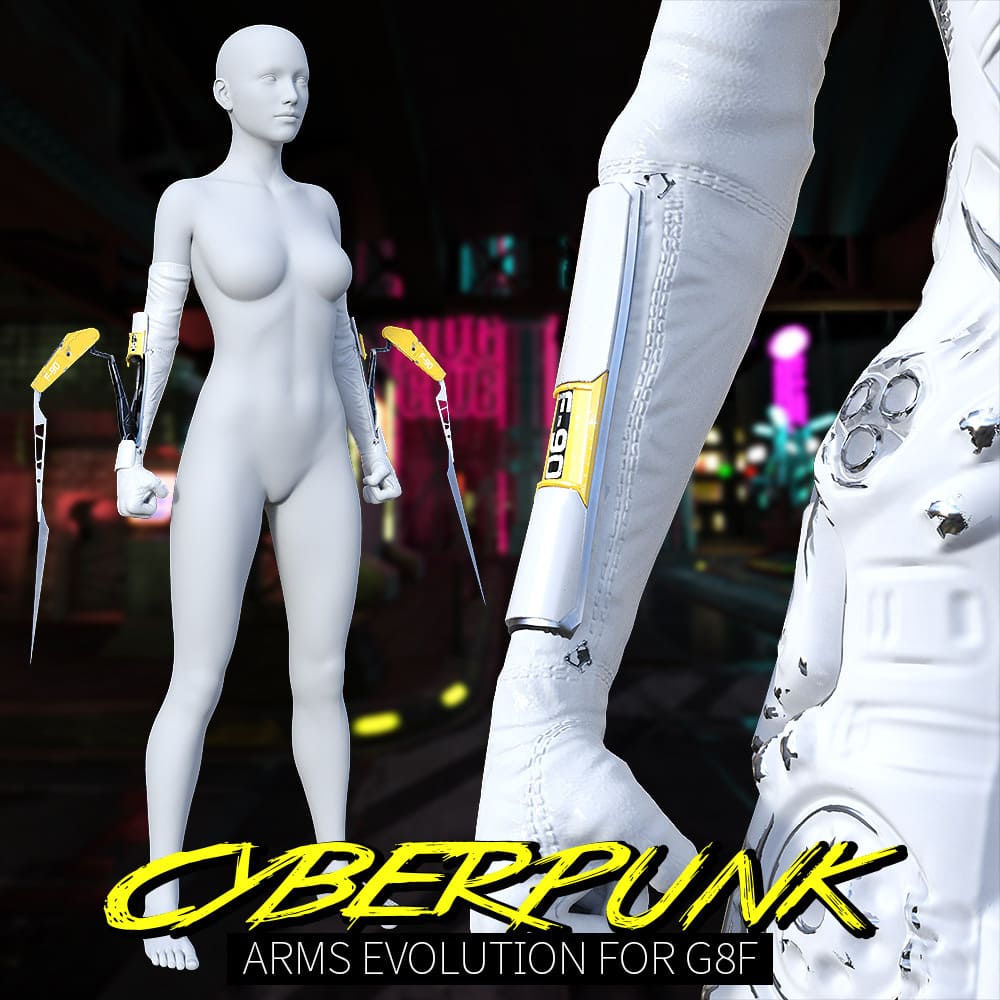 Cyberpunk Arms Evolution for G8F_DAZ3D下载站