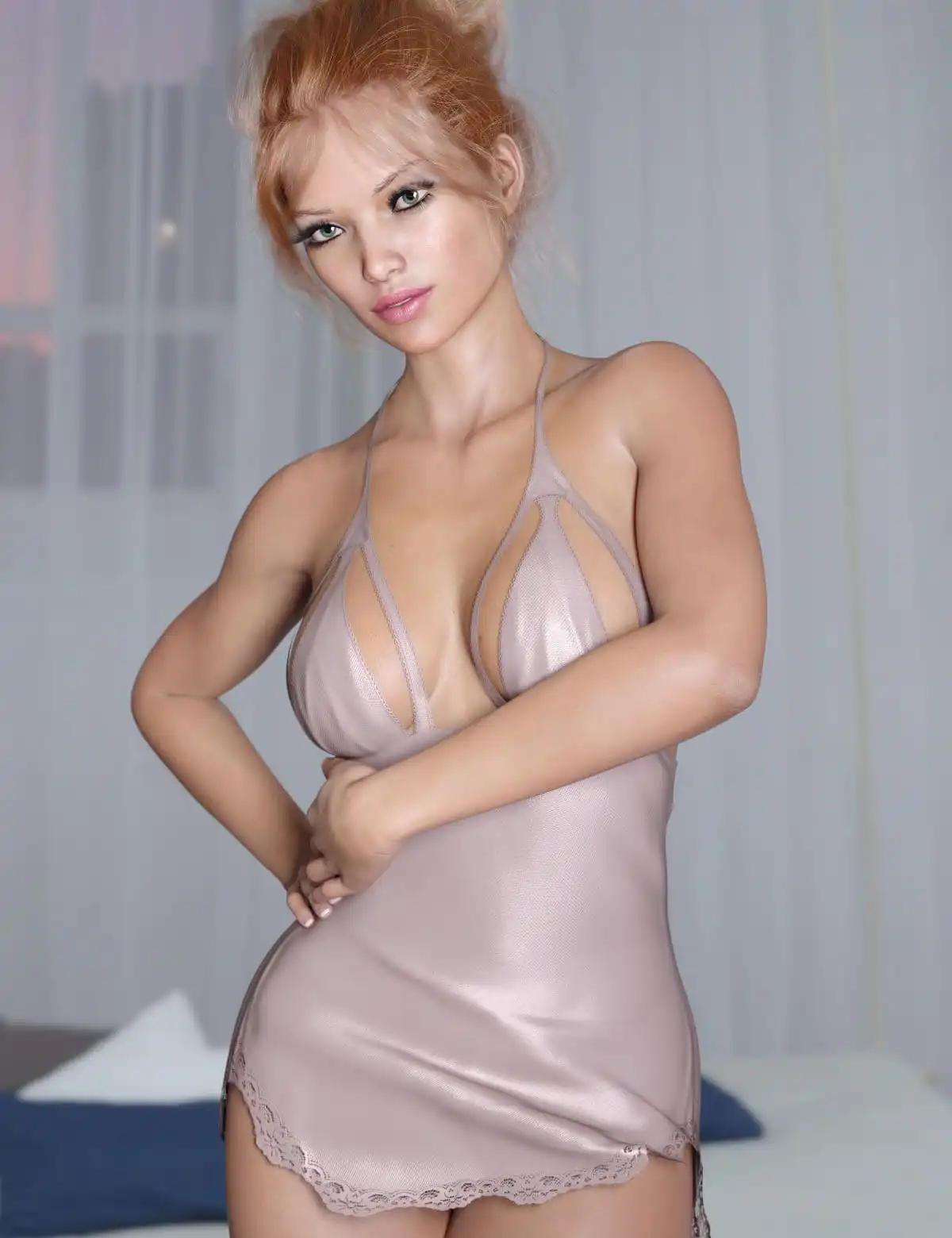 dForce Affair Nightie for Genesis 8 Females_DAZ3DDL