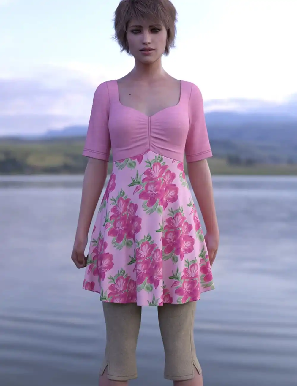 dForce Capri Outfit for Genesis 8 Females_DAZ3DDL