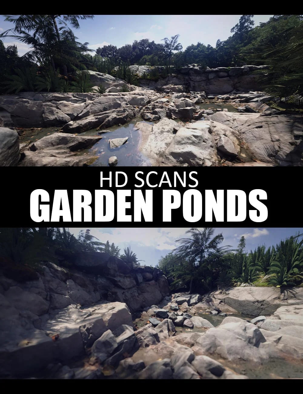 HD Scans Garden Ponds_DAZ3D下载站