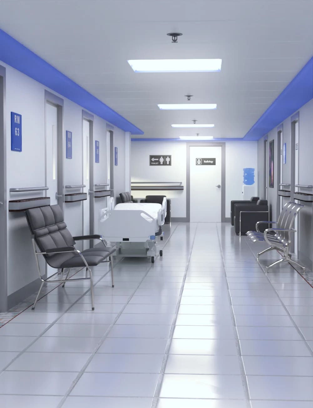 Hospital Hallway_DAZ3D下载站